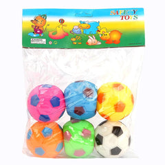 Chu Chu FootBall Toy 6 Pcs - Multi - test-store-for-chase-value