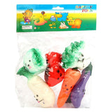 Vegetable Chu Chu Toy 6 Pcs - Multi - test-store-for-chase-value
