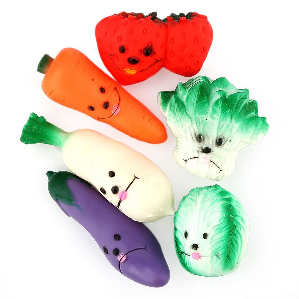 Vegetable Chu Chu Toy 6 Pcs - Multi - test-store-for-chase-value