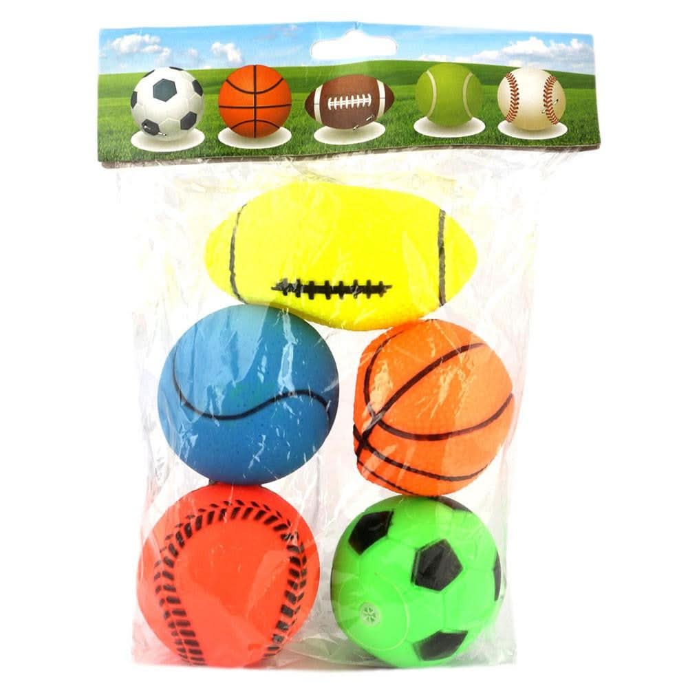 Chu Chu Soccer Ball Toy 5 Pcs - Multi - test-store-for-chase-value