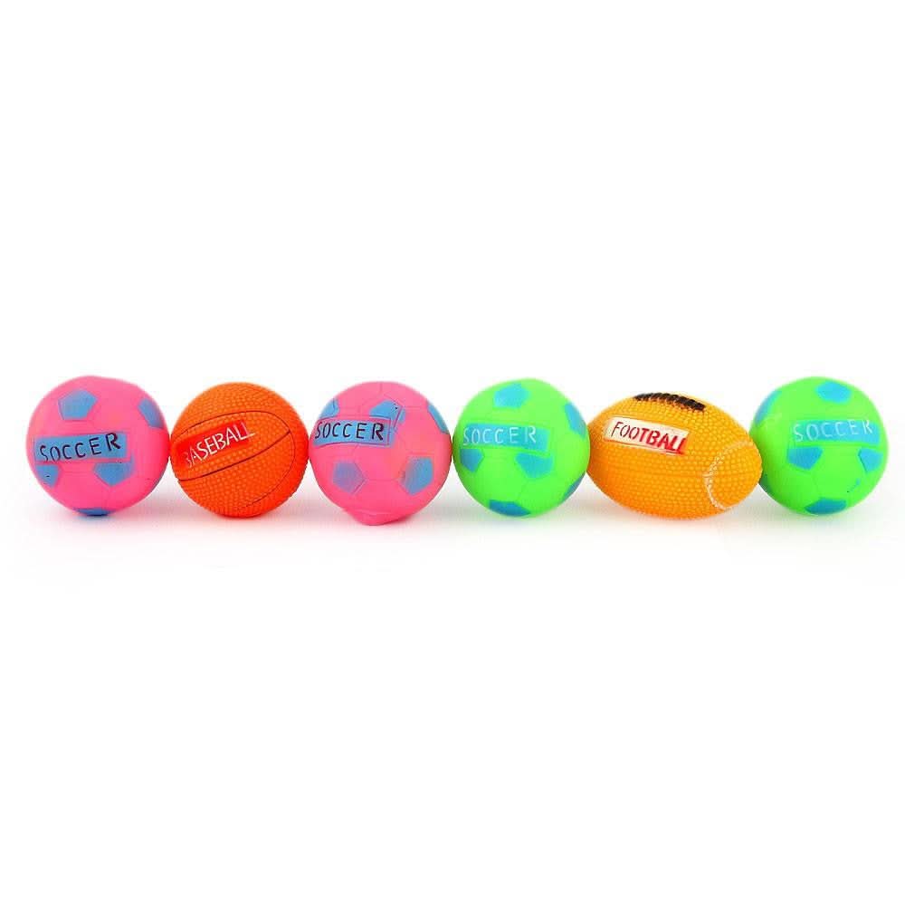 Chu Chu Ball Toy 6 Pcs - Multi - test-store-for-chase-value