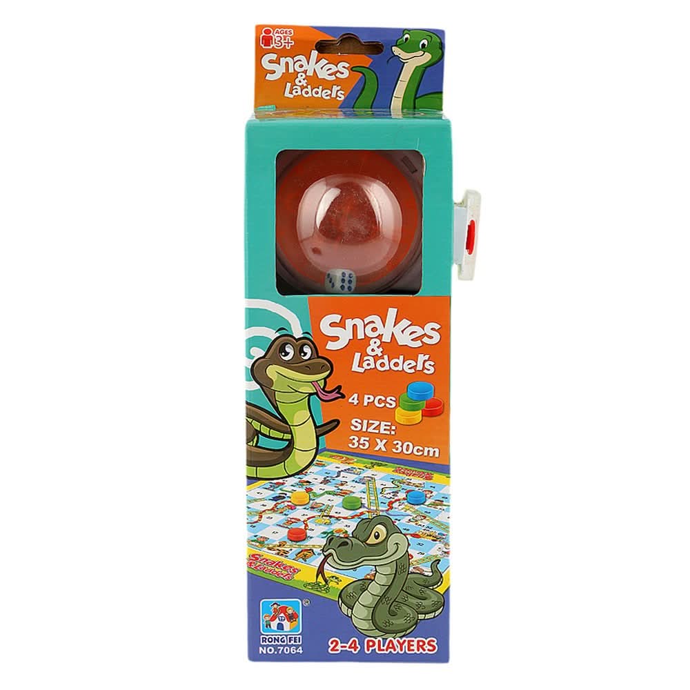 Snakes & Ladders Ludo 4 Pcs Toy For Kids - Multi - test-store-for-chase-value