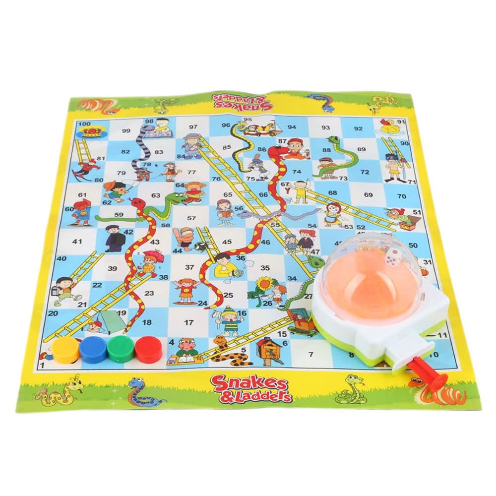 Snakes & Ladders Ludo 4 Pcs Toy For Kids - Multi - test-store-for-chase-value