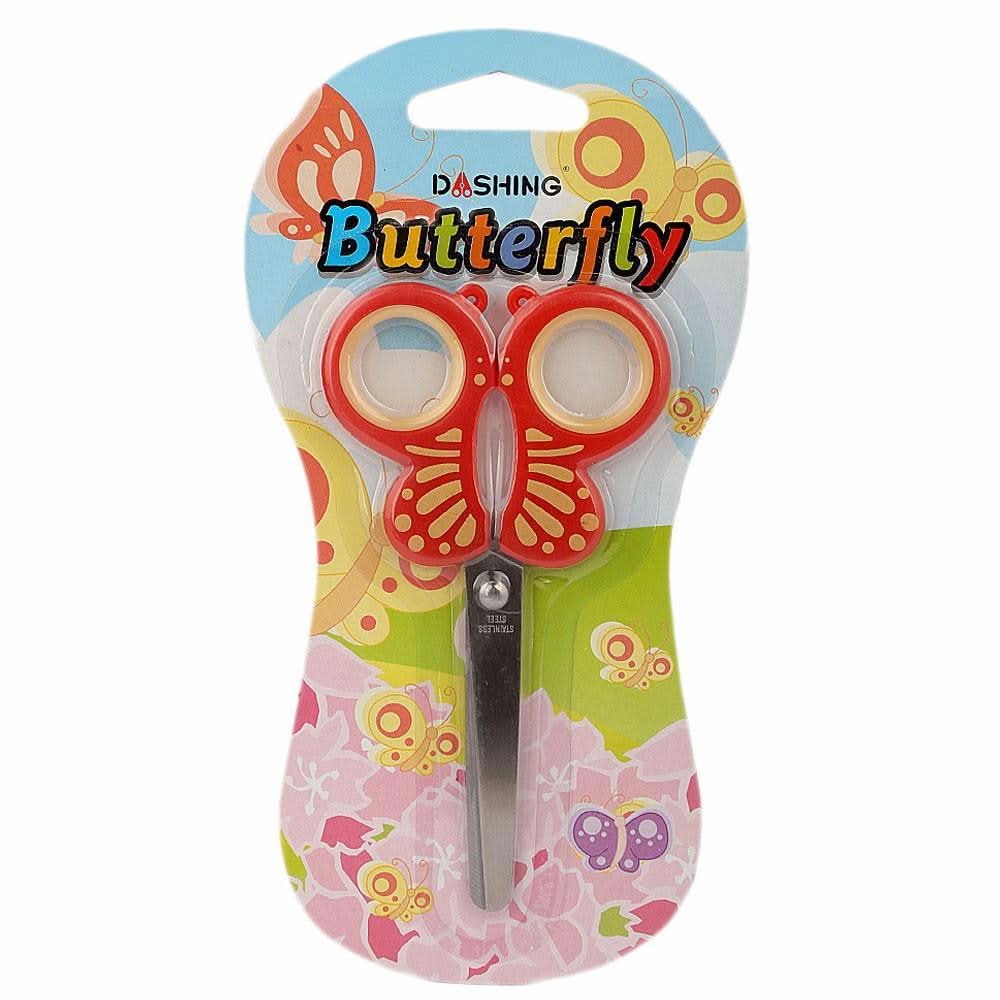 Butterfly Scissors For Kids - Red - test-store-for-chase-value