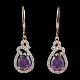Women's Fancy Earrings - Purple - test-store-for-chase-value