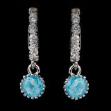 Women's Fancy Earrings - Cyan - test-store-for-chase-value