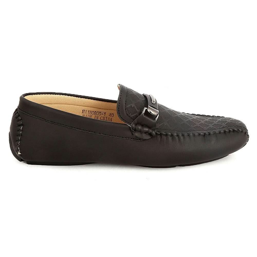Men's Loafers Shoes (HM180805-1) -  Black - Black - test-store-for-chase-value