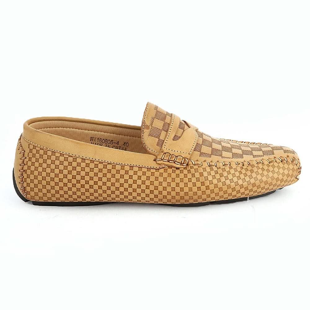 Men's Loafers Shoes (HM180805-4) -  Beige - test-store-for-chase-value