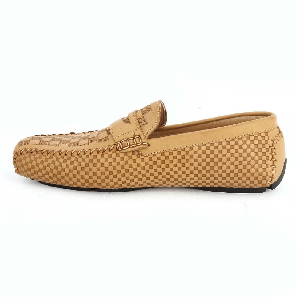 Men's Loafers Shoes (HM180805-4) -  Beige - test-store-for-chase-value