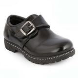 Boys School Shoes (7Z1) BK-2399 - Black - Black - test-store-for-chase-value