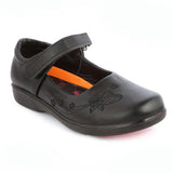 Girls School Pumps (7Z1) BK-934 - Black - Black - test-store-for-chase-value