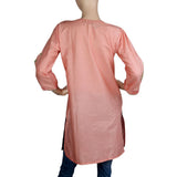 Women's Embroidered Kurti - T-Pink - Tea Pink - test-store-for-chase-value