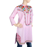 Women's Embroidered Kurti - Pink - Pink - test-store-for-chase-value