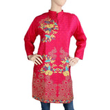 Women's Embroidered Kurti - Pink - Pink - test-store-for-chase-value