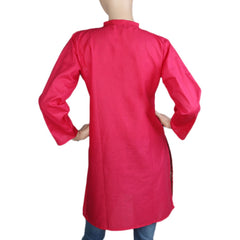 Women's Embroidered Kurti - Pink - Pink - test-store-for-chase-value