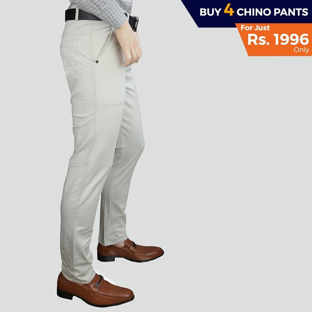 Men's Cotton Chino Pants Pack Of 4 - test-store-for-chase-value