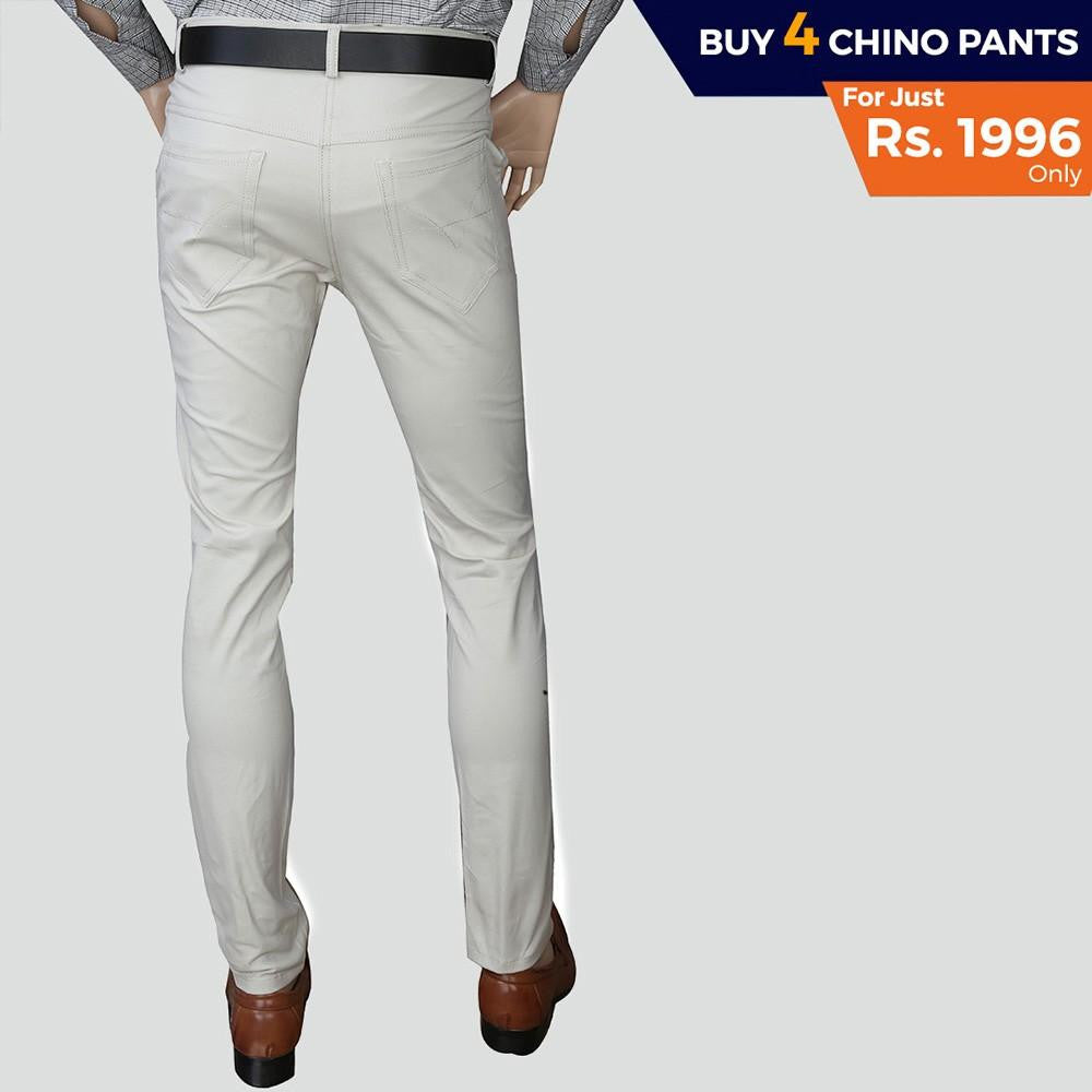 Men's Cotton Chino Pants Pack Of 4 - test-store-for-chase-value