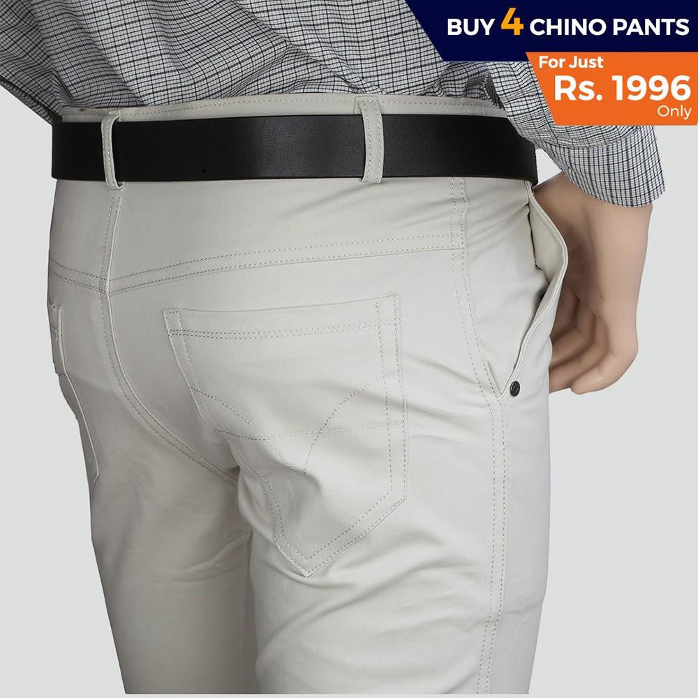 Men's Cotton Chino Pants Pack Of 4 - test-store-for-chase-value