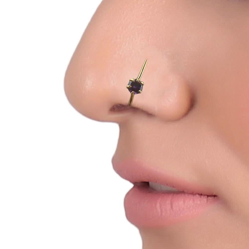 Nose Pin - Purple - test-store-for-chase-value