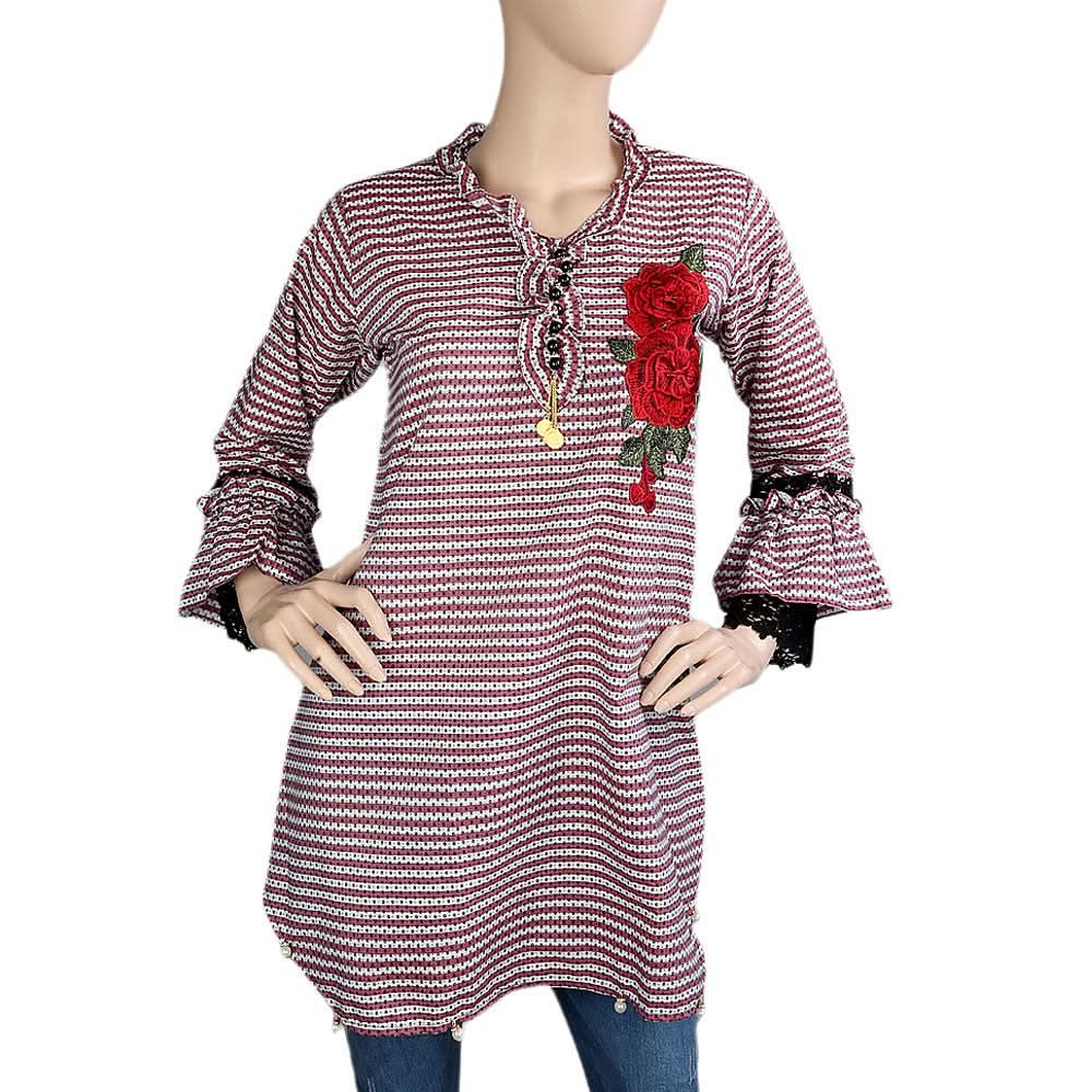 Women's Western Top - T-Pink - Tea Pink - test-store-for-chase-value
