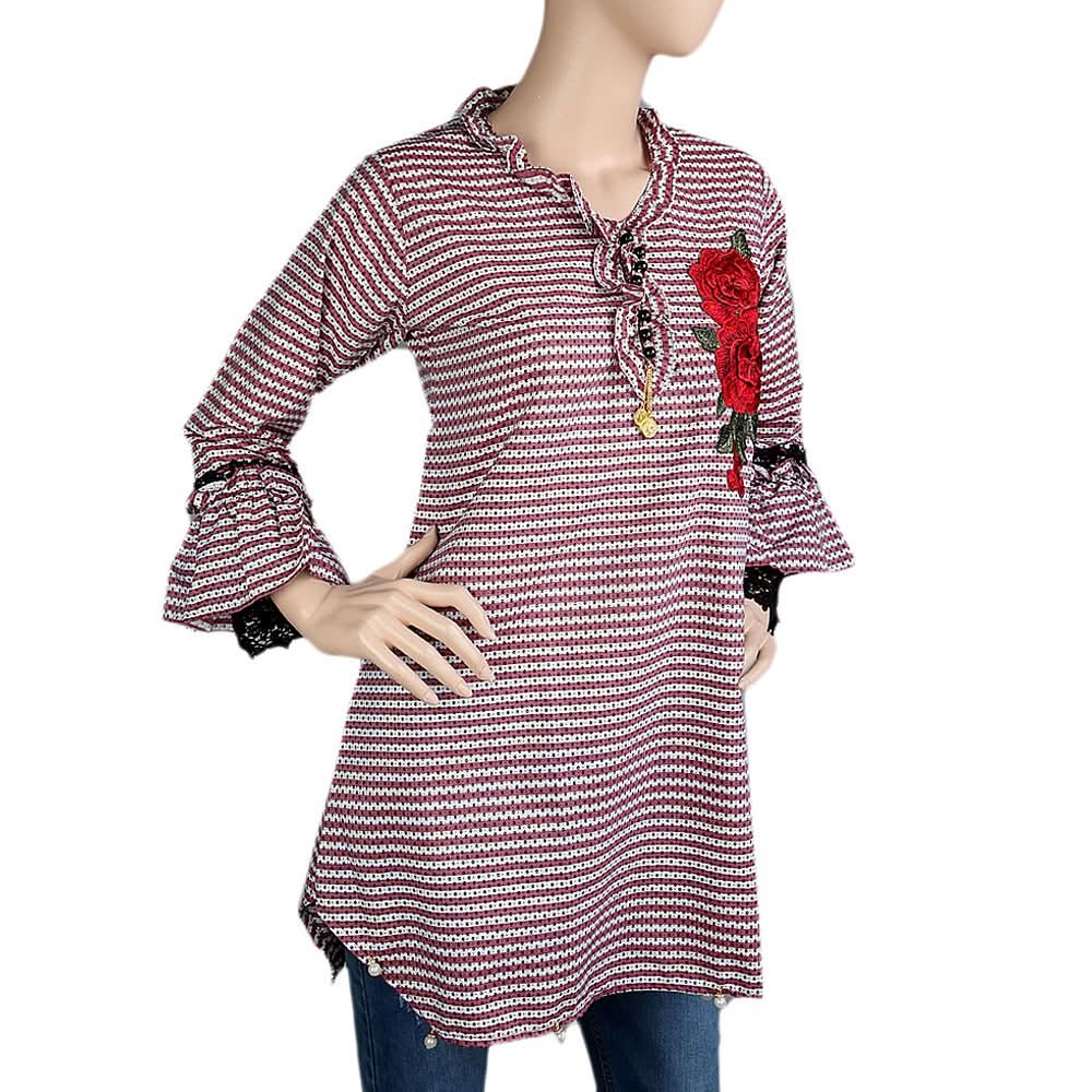 Women's Western Top - T-Pink - Tea Pink - test-store-for-chase-value