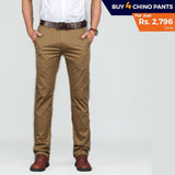 Men's Cotton Chino Pant Pack Of 4 - test-store-for-chase-value