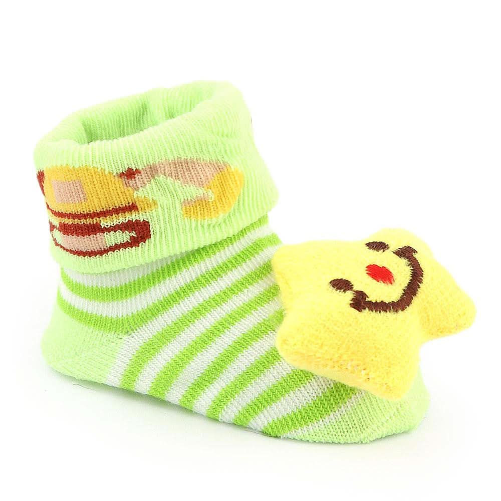 Newborn Booties - Green - test-store-for-chase-value