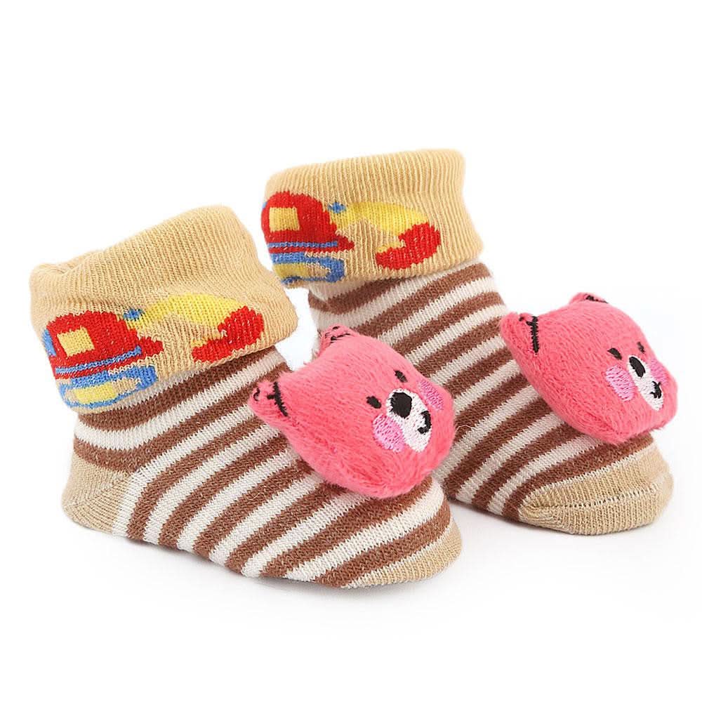 Newborn Booties - Brown - test-store-for-chase-value