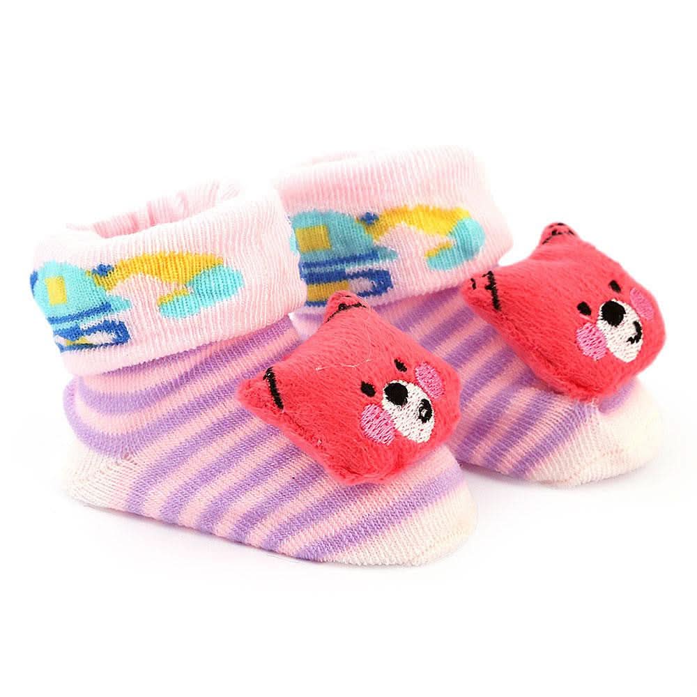 Newborn Booties - Pink - test-store-for-chase-value