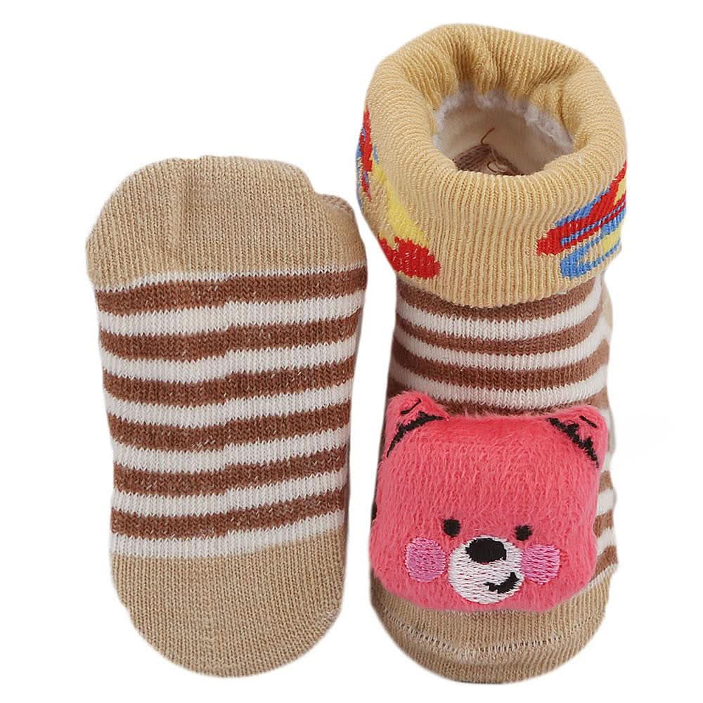 Newborn Booties - Brown - test-store-for-chase-value