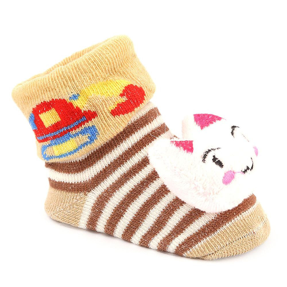 Newborn Booties - Brown - test-store-for-chase-value