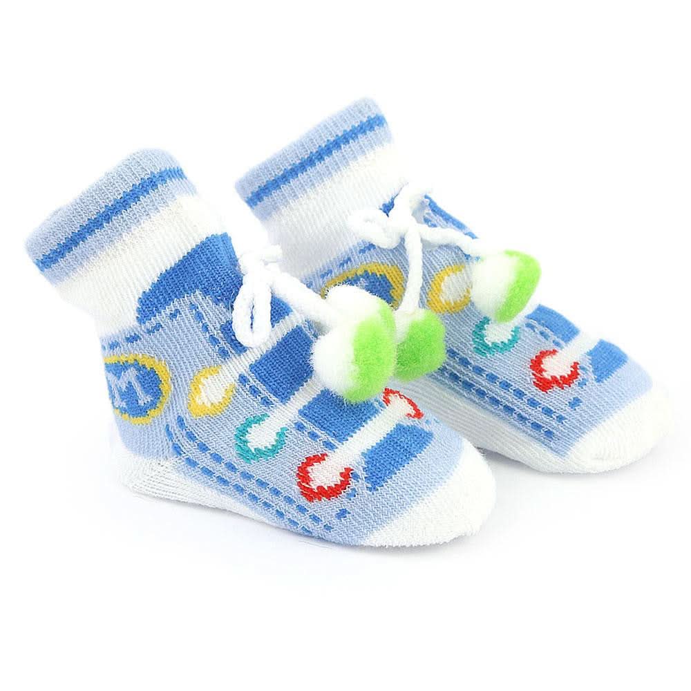 Newborn Booties - Blue - test-store-for-chase-value