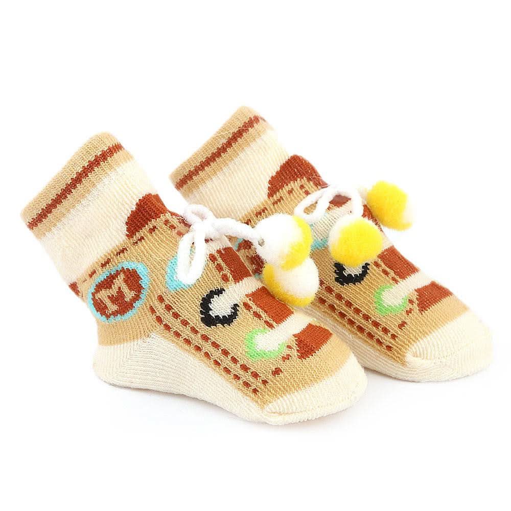 Newborn Booties - Brown - test-store-for-chase-value