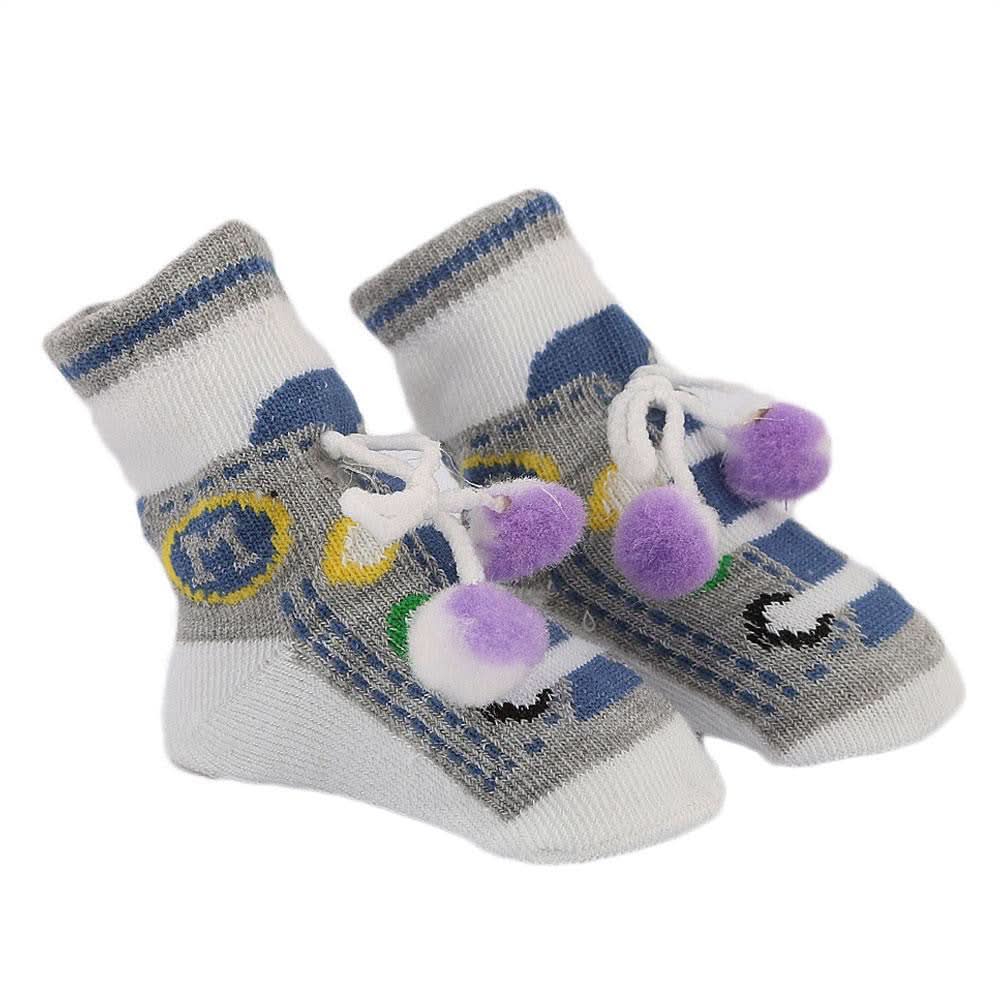 Newborn Booties - Grey - test-store-for-chase-value