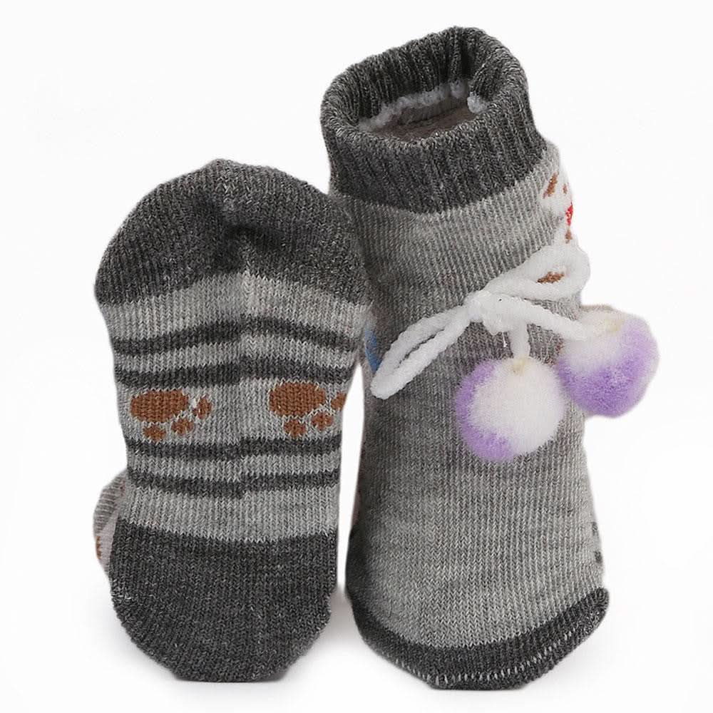 Newborn Booties - Grey - test-store-for-chase-value