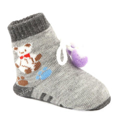 Newborn Booties - Grey - test-store-for-chase-value