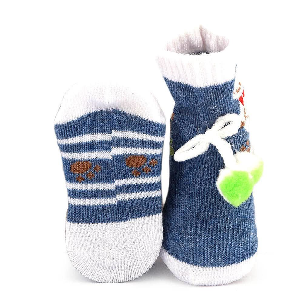 Newborn Booties - Steel Blue - test-store-for-chase-value