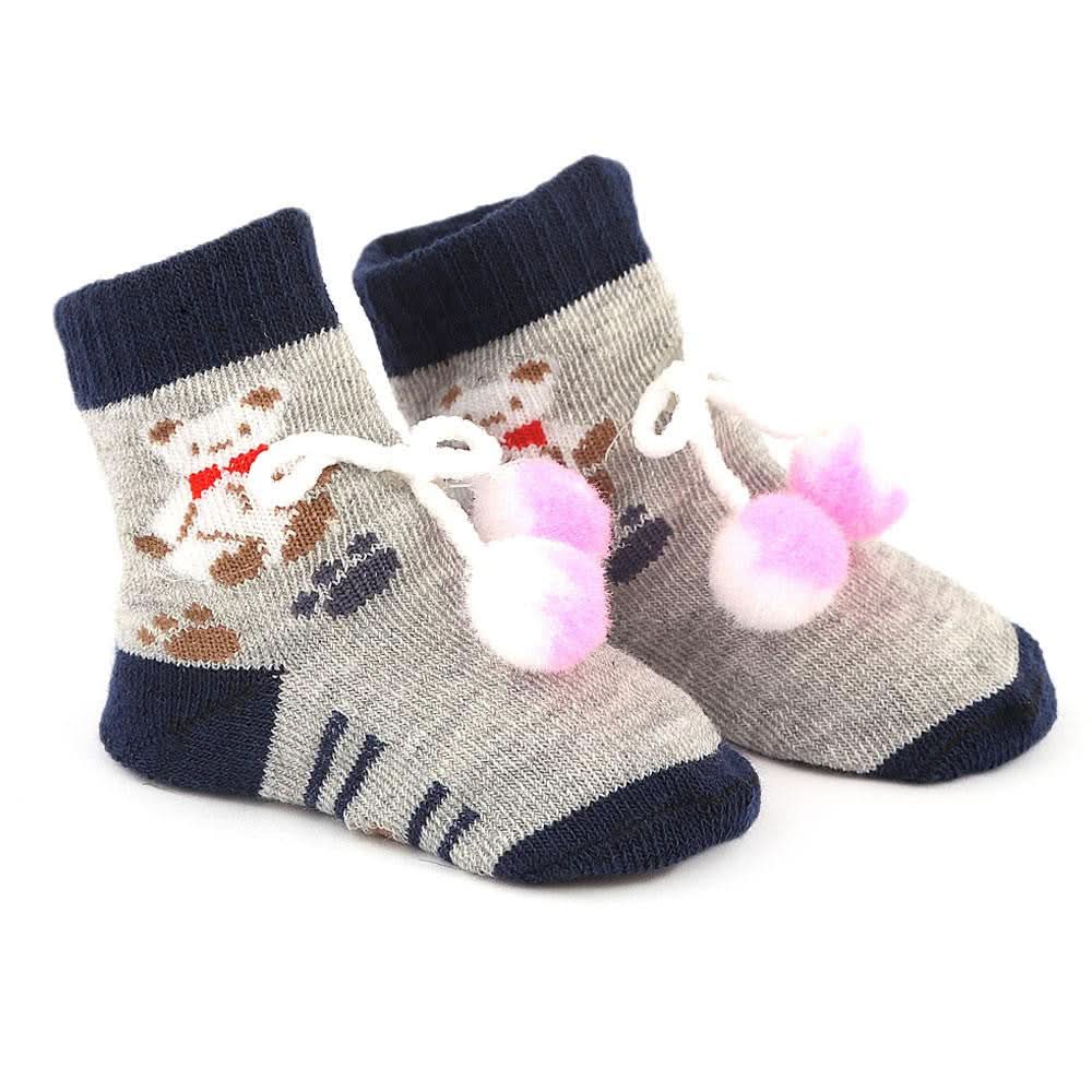 Newborn Booties - Navy Blue - Navy/Blue - test-store-for-chase-value