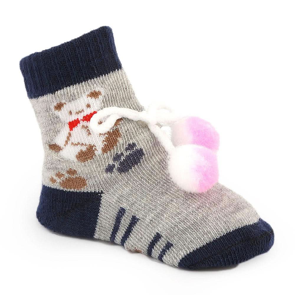 Newborn Booties - Navy Blue - Navy/Blue - test-store-for-chase-value