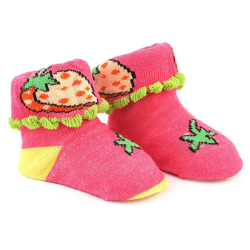 Newborn Booties - Dark Pink - test-store-for-chase-value