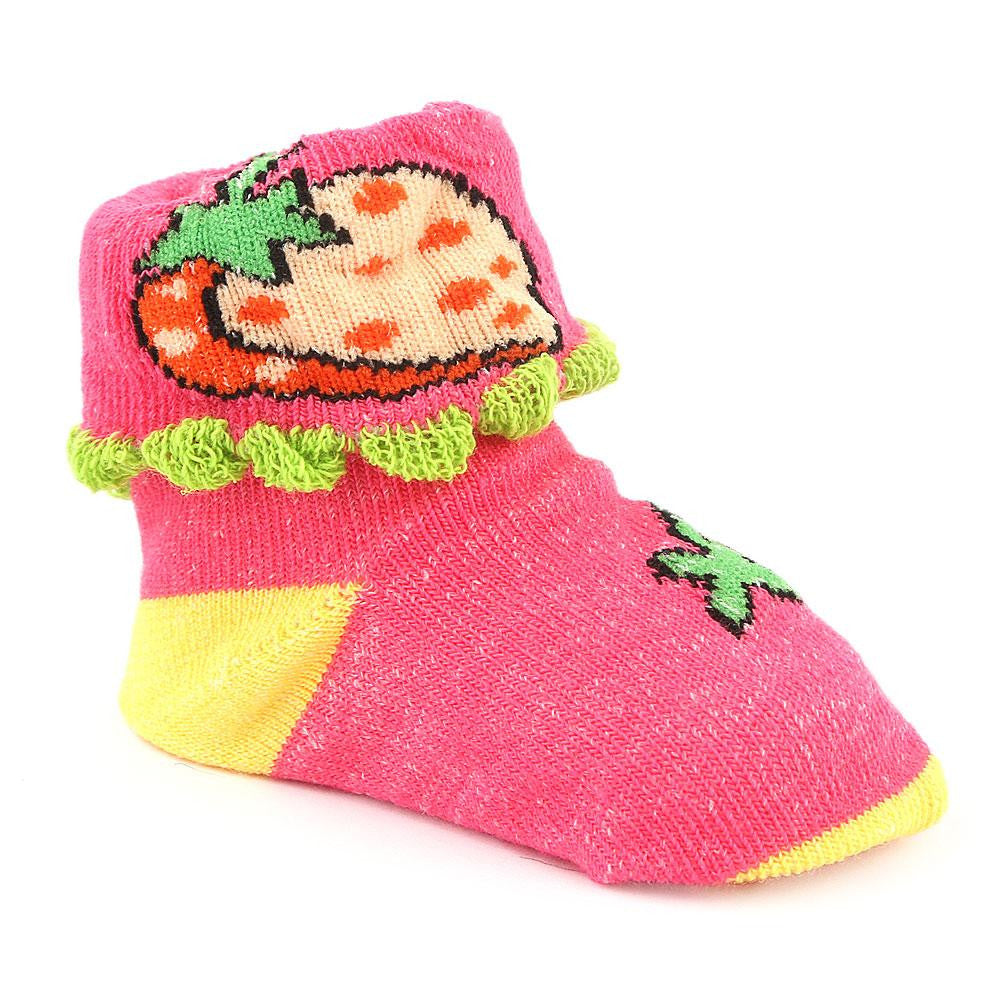 Newborn Booties - Dark Pink - test-store-for-chase-value