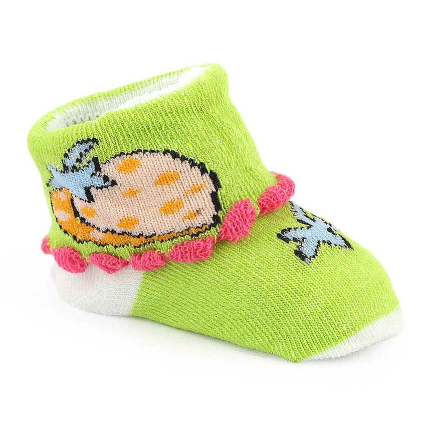 Newborn Booties - Green - test-store-for-chase-value