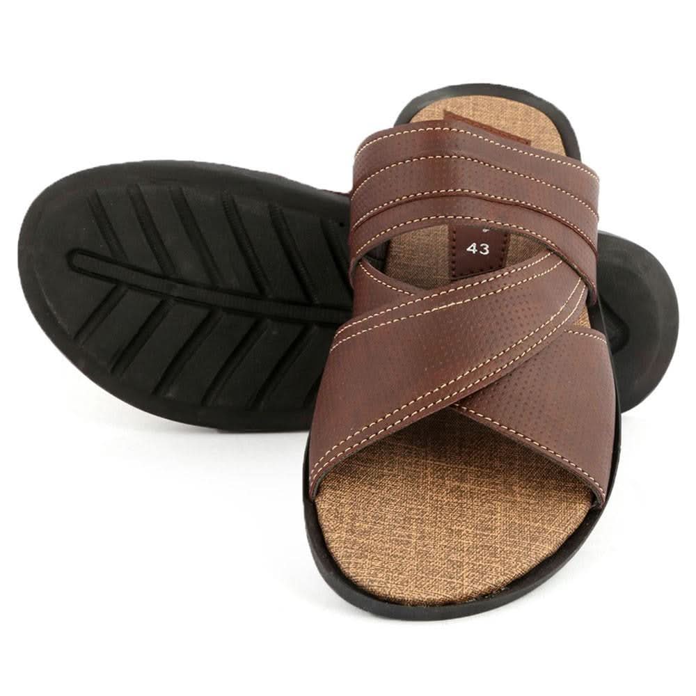 Men's Casual Slippers R-40 - Brown - Brown - test-store-for-chase-value