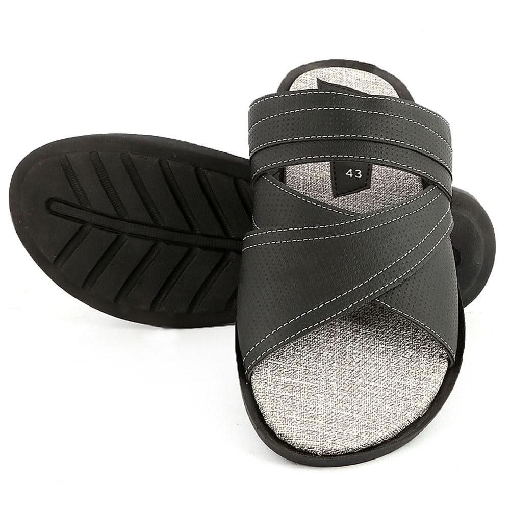 Men's Casual Slippers R-40 - Black - Black - test-store-for-chase-value