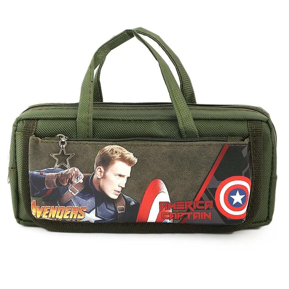America Captain Pencil Pouch - Green - test-store-for-chase-value