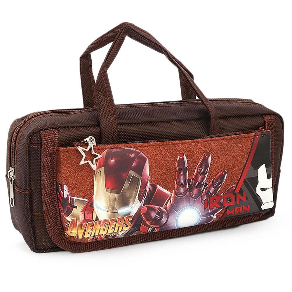 Iron Man Pencil Pouch - Brown - test-store-for-chase-value