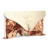 Women's Flower Printed Clutch (1875) - Beige, Women, Clutches, Chase Value, Chase Value