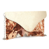 Women's Flower Printed Clutch (1875) - Beige, Women, Clutches, Chase Value, Chase Value