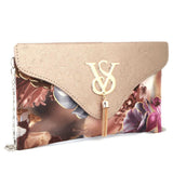 Women's Flower Printed Clutch (1875) - Copper, Women, Clutches, Chase Value, Chase Value