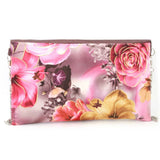 Women's Flower Printed Clutch (1875) - Dark Purple, Women, Clutches, Chase Value, Chase Value